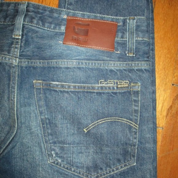 G-STAR RAW 3301 Selvedge Tapered Jeans Sz 34x31 - Picture 7 of 10